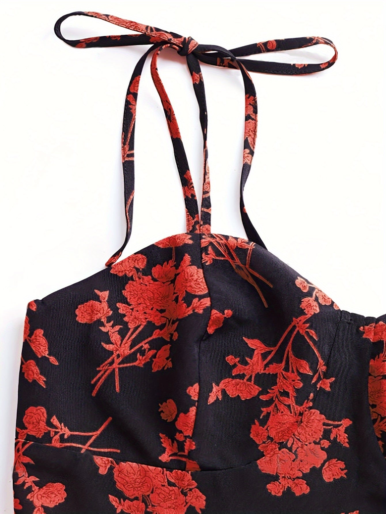 Y2K Women's Floral Print Off-Shoulder A-Line Dress - Lightweight Summer Machine Washable Elegant Party & Casual Outfit, Fitted Silhouette