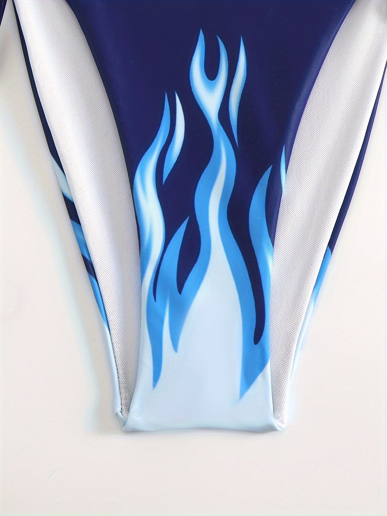 Split-Print Bikini Swimsuit