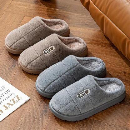 [Warm Slippers] Warm Anti-slip EVA Sole Slippers | Autumn and Winter Large Size Couple Slippers for Men and Women, Home and Outdoor