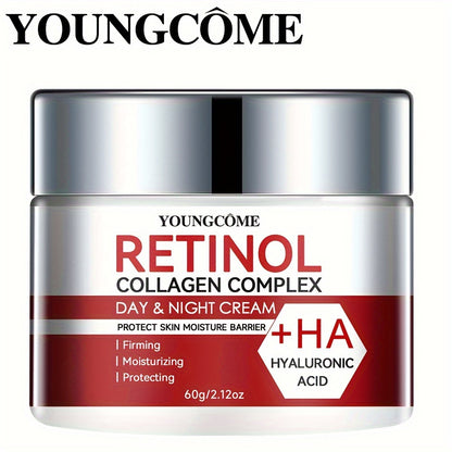 30g/60g Retinol Collagen Complex Day & Night Cream With Licorice Root Extract, Moisturizing, Nourishing Firming Rejuvenating Skin With Plant Squalane