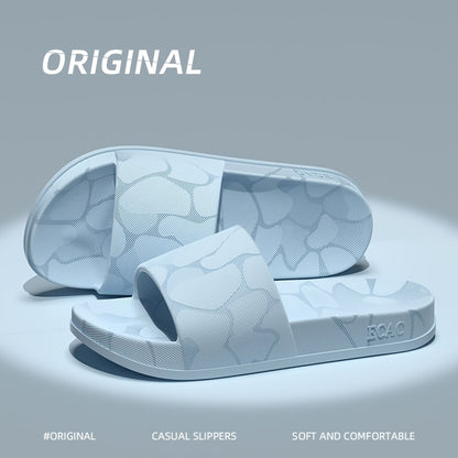 ECAC Women'S EVA Slide Sandals - Thick Cushioned Indoor/Outdoor Slippers with Geometric Pattern, Lightweight & Comfortable for Bathroom, Hiking, and Casual Wear, Hiking Footwear | Stylish Slipons | EVA Upper Material, Slipper