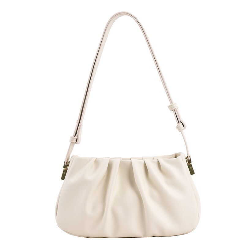 Vintage Cloud Women Shoulder Bag PU Leather Crossbody Bags New Autumn Winter Female Under Arm Bag Fashion Solid Purse Bags