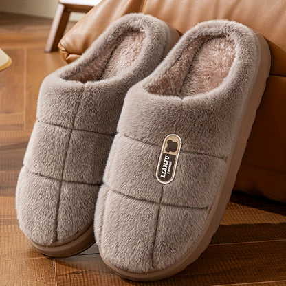 [Warm Slippers] Warm Anti-slip EVA Sole Slippers | Autumn and Winter Large Size Couple Slippers for Men and Women, Home and Outdoor