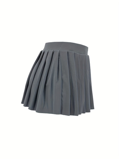 [Bright Pink Skirt] Sexy Summer Bright Pink High-Waisted Pleated Mini Skirt | Stretchy & Machine Washable | Perfect for Casual or Party Outfits for Women