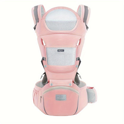 Baby Carrier Waist Stool With Storage Bag, Kangaroo Shoulder Swaddle Sling Infant Kid Wrap Ergonomic Backpack Hipseat For 3-36 Months Baby Christmas, Halloween, Thanksgiving Day Gift