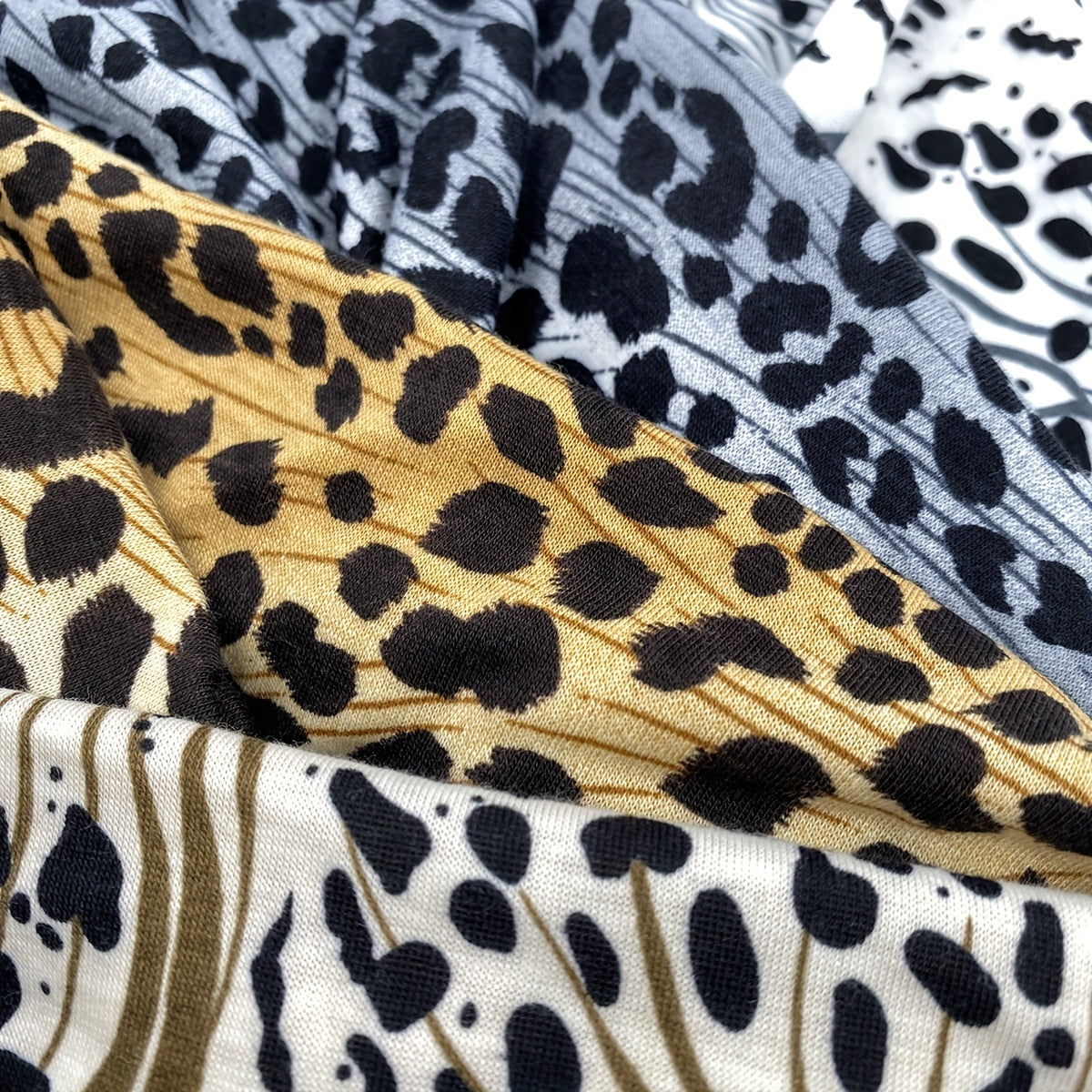 1pc Fashionable Leopard Print Yoga Headband for Women - Wide Knot Absorption Sports Turban for Fitness and Hair Accessories