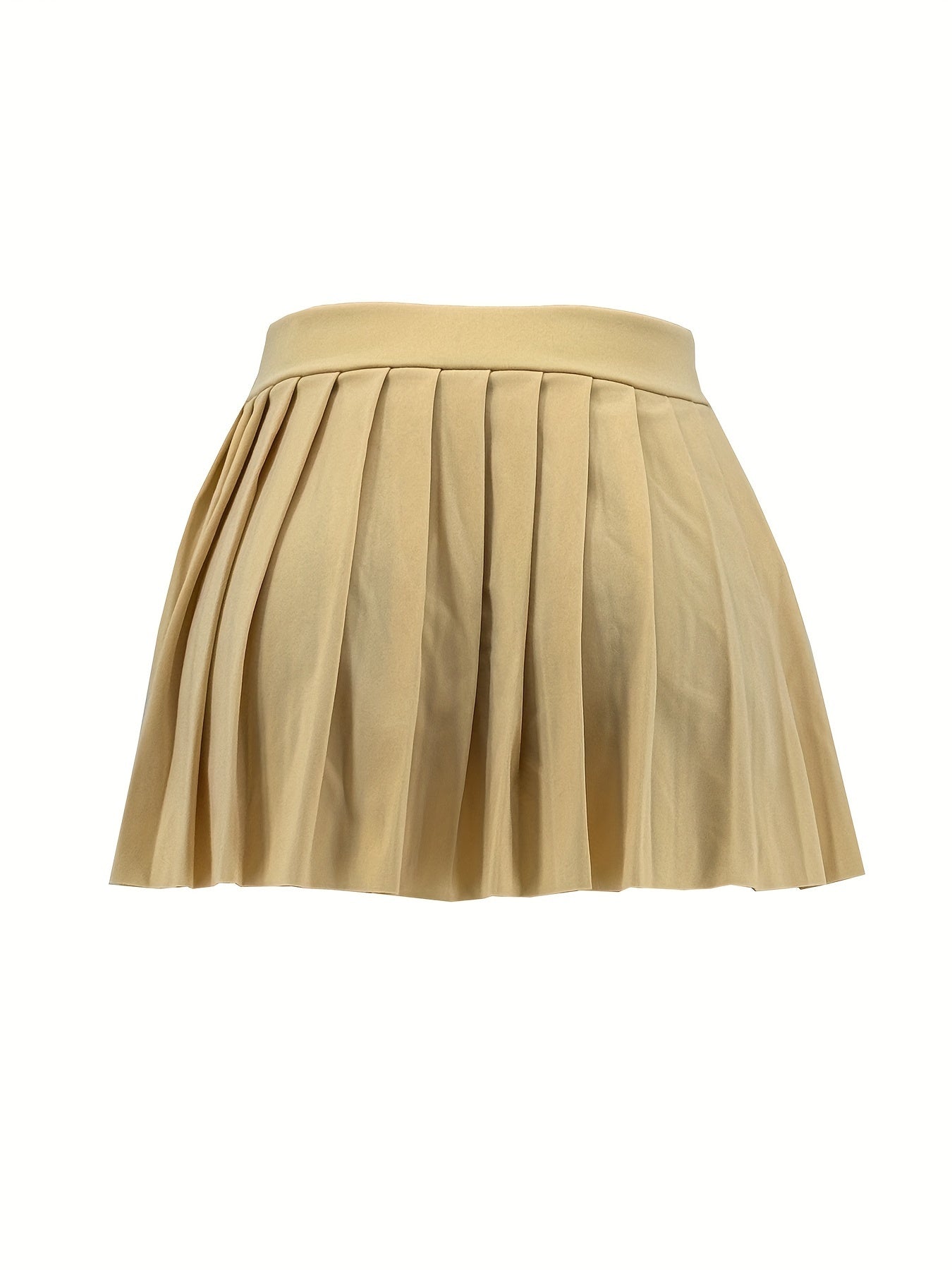 [Bright Pink Skirt] Sexy Summer Bright Pink High-Waisted Pleated Mini Skirt | Stretchy & Machine Washable | Perfect for Casual or Party Outfits for Women