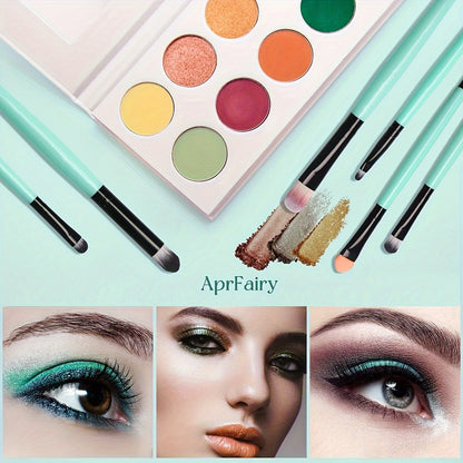 20-Piece Hypoallergenic Makeup Brush Set with Nylon Bristles - Luxe Palm Brushes for Foundation, Blush, Eye Shadow, Eyebrow, & Lip, All Skin Types, ABS Rod - Professional & Beginner Kit, Travel-Friendly