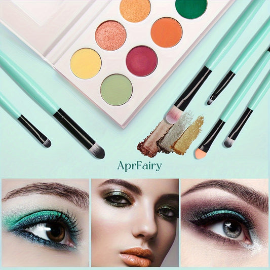 20-Piece Hypoallergenic Makeup Brush Set with Nylon Bristles - Luxe Palm Brushes for Foundation, Blush, Eye Shadow, Eyebrow, & Lip, All Skin Types, ABS Rod - Professional & Beginner Kit, Travel-Friendly