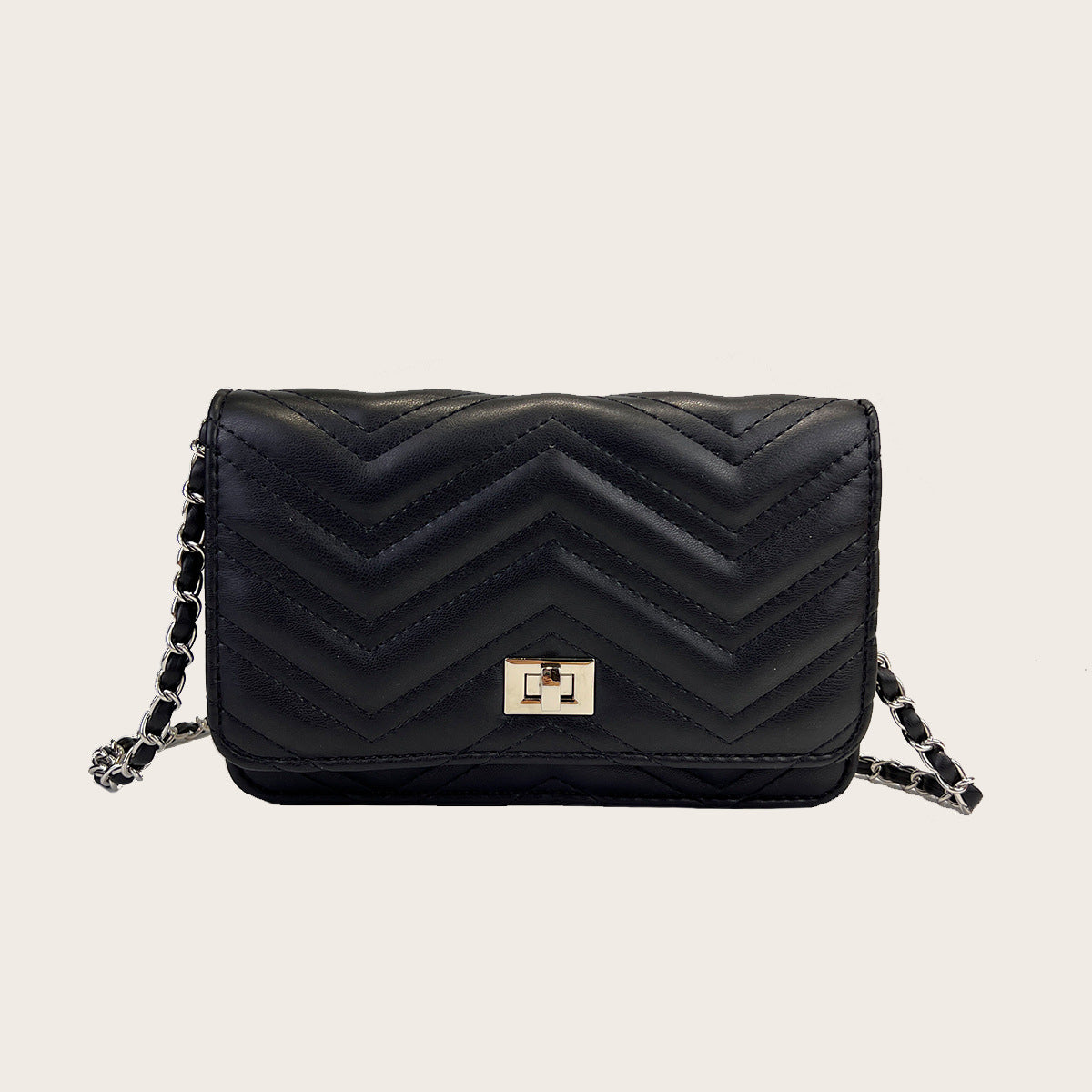 Classic Diamond Embroidery Thread Small Square Bag Fashion Ladies Shoulder Bag Simple Chain Messenger Bag for Women