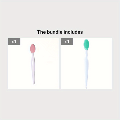 1pc/2pcs Silicone Skin Care Wash Brush | Exfoliating Nose Clean Tool with Replacement Head, Unscented for All Skin Types