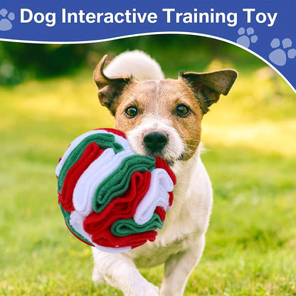 Interactive Snuffle Ball for Dogs, Small Breed Recommended, Durable Fabric, Non-Battery Operated, Pet Play Toy for Foraging and Sniffing