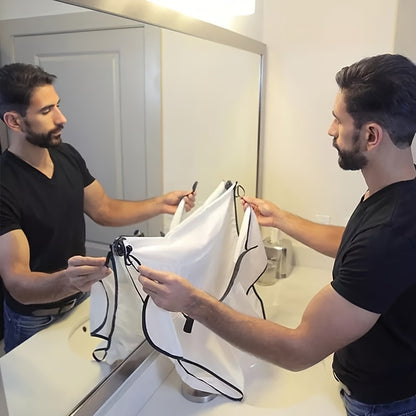 Beard Bib Apron, Beard Hair Catcher For Shaving And Trimming, Non-Stick Beard Shave Cape, Grooming Accessories Tools