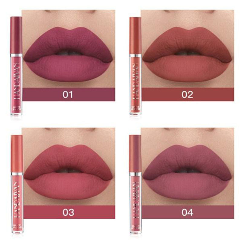 6 Pcs/Set New Long Lasting Waterproof Lipstick Set Women Lips Makeup Cosmetic Valentine's Day Gifts
