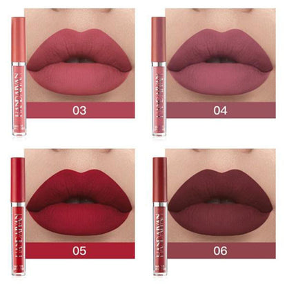 6 Pcs/Set New Long Lasting Waterproof Lipstick Set Women Lips Makeup Cosmetic Valentine's Day Gifts