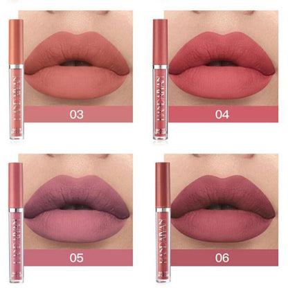 6 Pcs/Set New Long Lasting Waterproof Lipstick Set Women Lips Makeup Cosmetic Valentine's Day Gifts