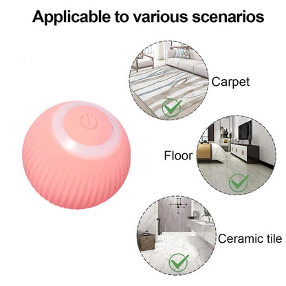 1pc Whisker Wonderland Smart Interactive Cat Toy - Automatic Rolling Ball, Stimulating Feline Fun, Exercise and Mental Stimulation for Your Feline Friend - Interactive Toys