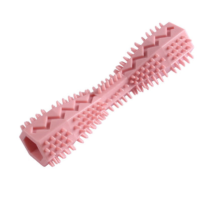Durable Dog Chew Stick, Toothbrush Tooth Cleaning And Massage - Soft Rubber Pet