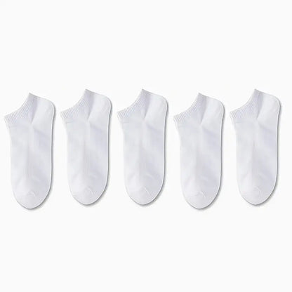 1/5/10pairs Men Women Socks Comfortable Breathable Ankle Socks Spring Summer