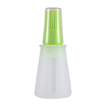 1pc Multi-Use Silicone Oil Brush and Dispenser - Easy-to-Clean, Leakproof, for Grilling, Baking & BBQ