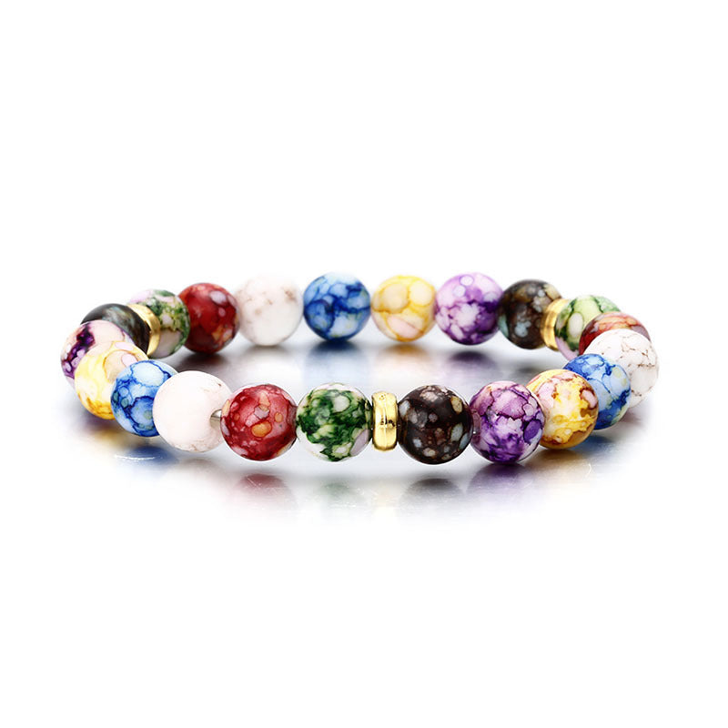 7 Chakra Stone Bracelet Yoga Balance Energy Beads Volcanic Stone Bracelet Jewelry Bangle For Men Women