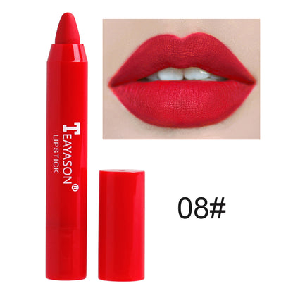 1PC Sexy Matte Lipstick Waterproof Long Lasting Color Rendering Non-stick Velvet Lips Liner Pencil Woman Makeup Cosmetics Valentine's Day Gifts
