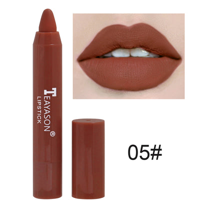 1PC Sexy Matte Lipstick Waterproof Long Lasting Color Rendering Non-stick Velvet Lips Liner Pencil Woman Makeup Cosmetics Valentine's Day Gifts