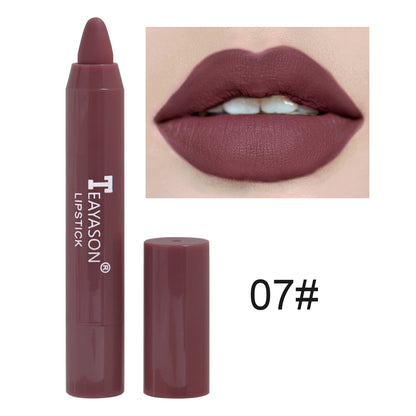 1PC Sexy Matte Lipstick Waterproof Long Lasting Color Rendering Non-stick Velvet Lips Liner Pencil Woman Makeup Cosmetics Valentine's Day Gifts