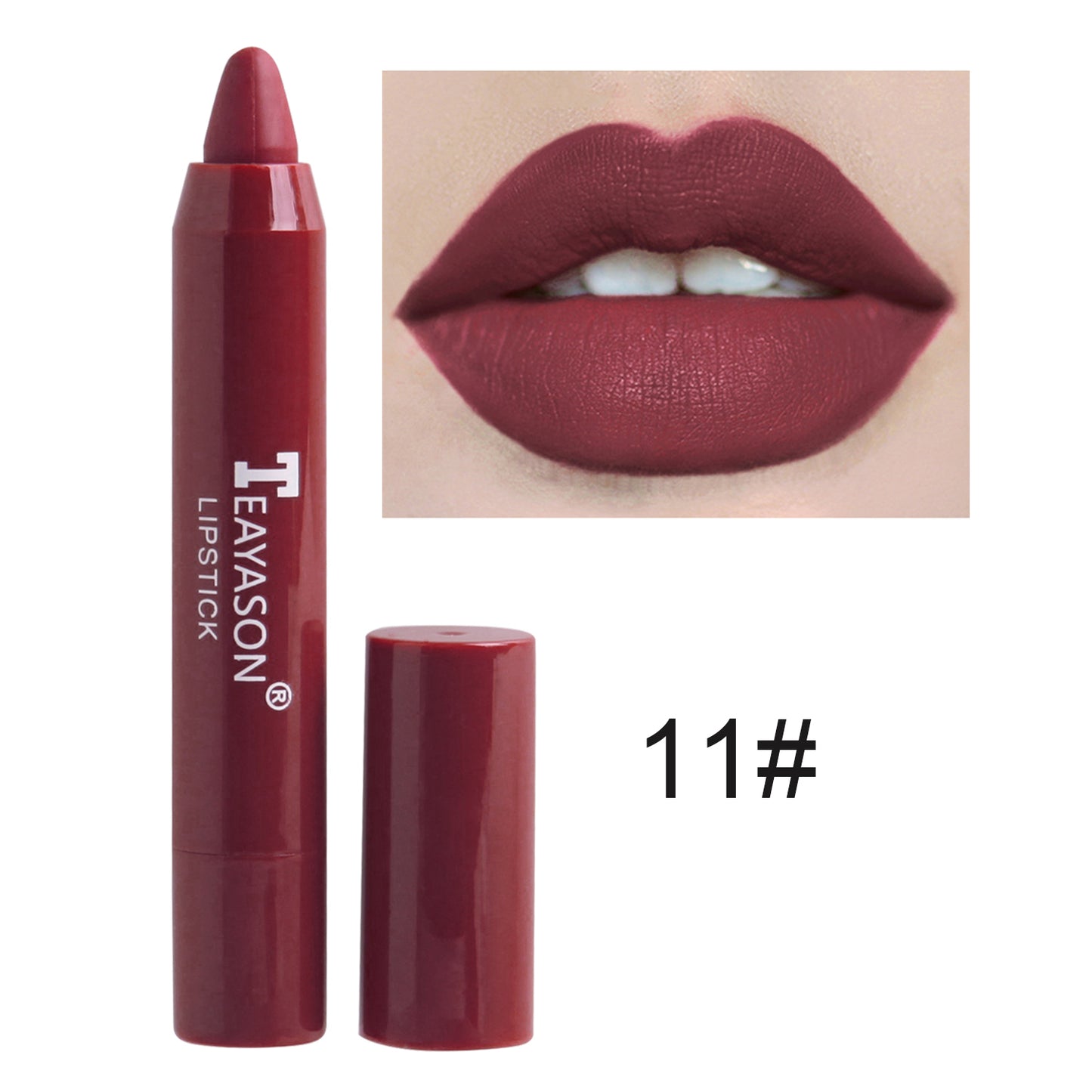 1PC Sexy Matte Lipstick Waterproof Long Lasting Color Rendering Non-stick Velvet Lips Liner Pencil Woman Makeup Cosmetics Valentine's Day Gifts