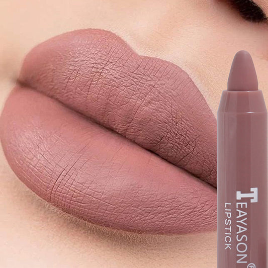 1PC Sexy Matte Lipstick Waterproof Long Lasting Color Rendering Non-stick Velvet Lips Liner Pencil Woman Makeup Cosmetics Valentine's Day Gifts