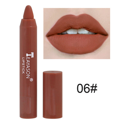 1PC Sexy Matte Lipstick Waterproof Long Lasting Color Rendering Non-stick Velvet Lips Liner Pencil Woman Makeup Cosmetics Valentine's Day Gifts