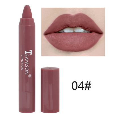 1PC Sexy Matte Lipstick Waterproof Long Lasting Color Rendering Non-stick Velvet Lips Liner Pencil Woman Makeup Cosmetics Valentine's Day Gifts