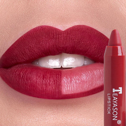 1PC Sexy Matte Lipstick Waterproof Long Lasting Color Rendering Non-stick Velvet Lips Liner Pencil Woman Makeup Cosmetics Valentine's Day Gifts