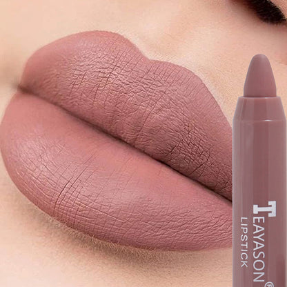 1PC Sexy Matte Lipstick Waterproof Long Lasting Color Rendering Non-stick Velvet Lips Liner Pencil Woman Makeup Cosmetics Valentine's Day Gifts