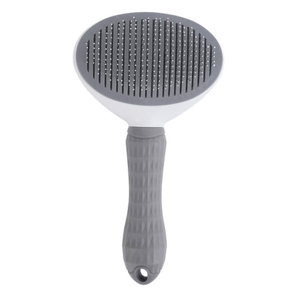 Self-Cleaning Pet Grooming Brush Dogs & Cats - Easy Hair Removal Comb with Soft