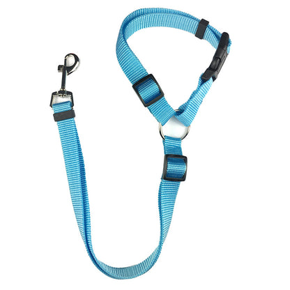 Pet Safety Harness - Car Seat Belt Lead Leash Safe Travel, Easy Installation, an