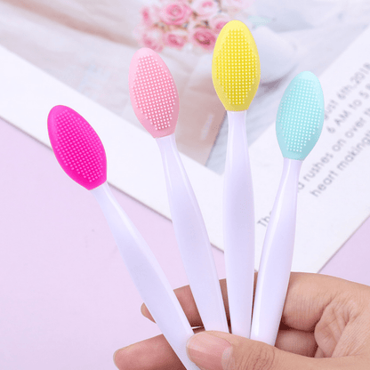 1pc/2pcs Silicone Skin Care Wash Brush | Exfoliating Nose Clean Tool with Replacement Head, Unscented for All Skin Types