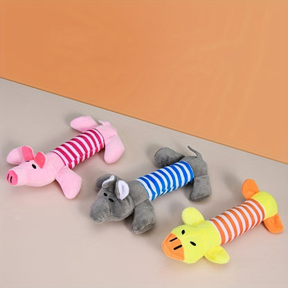 Pig Elephant Design Dog Toys Squeaky Dog Chew Durable Toys Interactive Pet Suppl