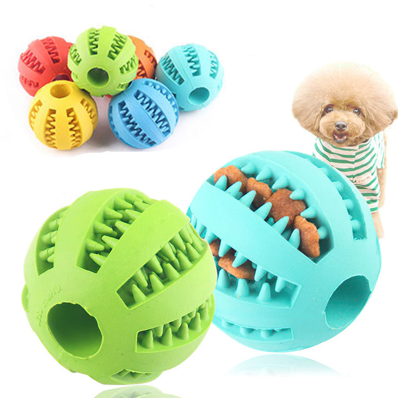 [1PC Interactive Dog Ball Toy] 1PC Dog Ball Toys Small Dogs Interactive Elastici