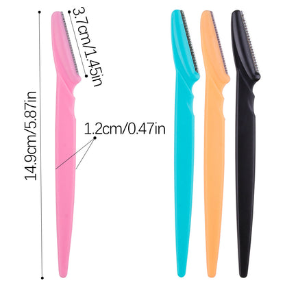 3/4/10Pcs Eyebrow Trimmer Blade Shaver Portable Face Razor Eyebrow Epilation Hair Removal Cutters Safety Razor Women Makeup Tools