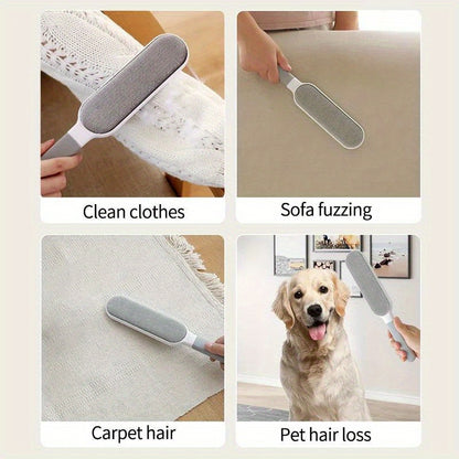 1pc, Reusable Lint Brush, Double-sided Pet Hair Removal Brush, Manual Electrosta