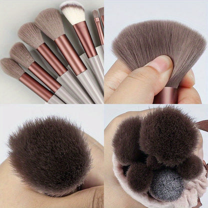 13PCS Soft Fluffy Makeup Brushes Set For Cosmetics Foundation Blush Powder Eyeshadow Kabuki Blending Makeup Brush Beauty Tool