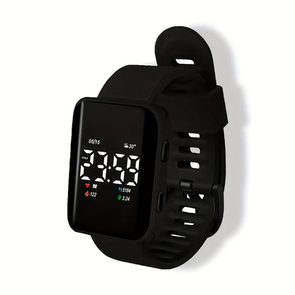 Stylish LED Square Curved Waterproof Watch