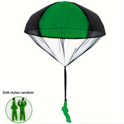 1Pc Set Tangle Parachute Figures Hand Throw Soliders Square Outdoor Flying Toys Throw This Toy Into The Air And It Will Fly easter gift Christmas Halloween Gift