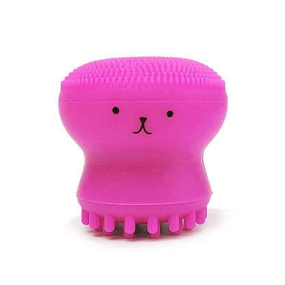 Exfoliating Facial Cleaning Scrubber Brush, Octopus Shape Silicone Miniature Face Deep Clean Tool, Face Massage Scrub Brush, Manual Face Washing, Fit For Daily Skin Care