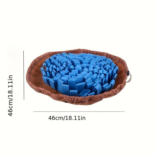 Adjustable Dog Snuffle Mat - Interactive Foraging Puzzle Toy for Smell Training, Slow Eating & Stress Relief - Enhances Mental Stimulation & Engages Your Pet During Feeding Time