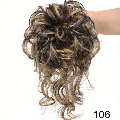 Easy-Attach Curly Bun Scrunchie