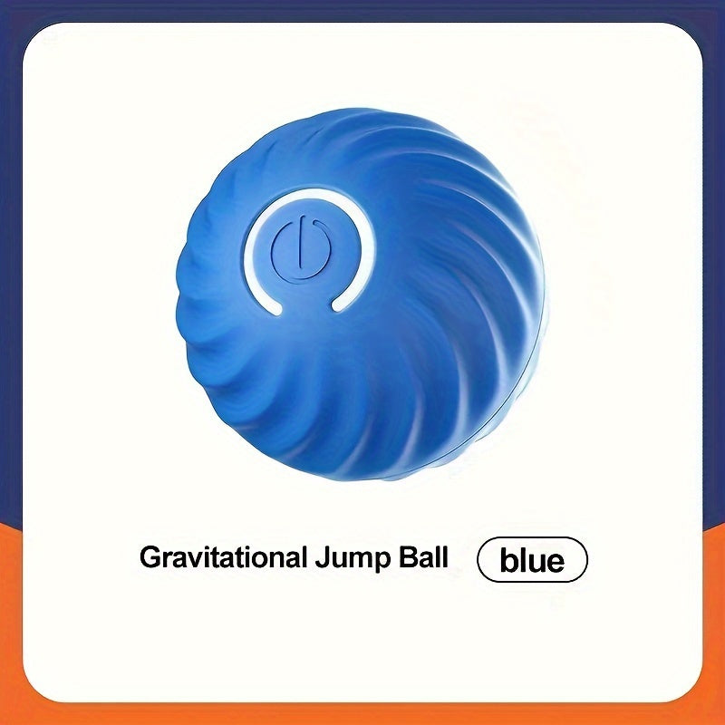 Intelligent Jumping Ball, Electric Charging Cat And Dog Toy, Self-rolling Pet Dog Toy Ball, Electric Intelligent Pet Ball, Pet Grinding Teeth Toy Gravity Jumping Ball Toy For Small Dogs