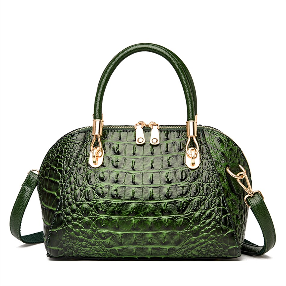 Luxury Designer Ladies Handbag Crocodile Pattern Women Tote Oblique Bag European and American Style Messenger Shoulder Large