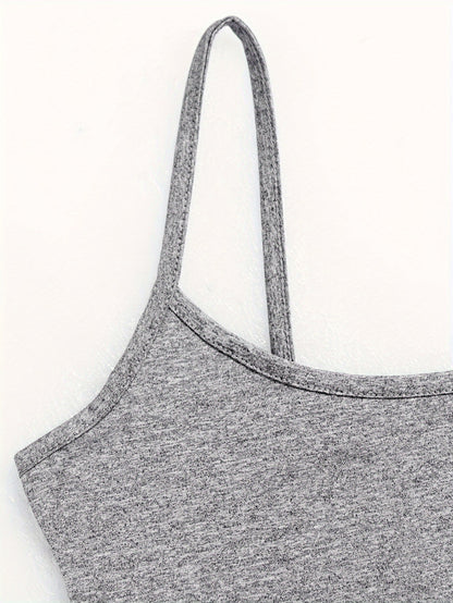 Elegant Solid Slip Lounge Dresses, Scoop Neck Bodycon Maxi Mermaid Dress, Women's Loungewear & Dresses